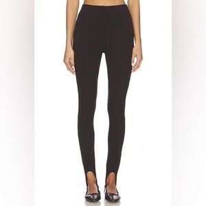 LESET Rio Stirrup Pant in Chocolate Size XS